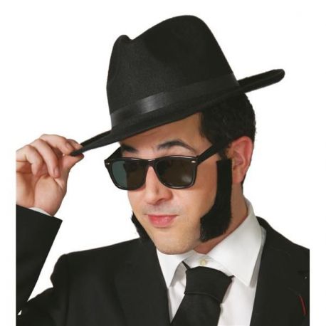 Fascinator negro sombrerito diadema pelo joyas burlesque sombrero a7