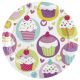 Platos cupcake 23 cm 8 und