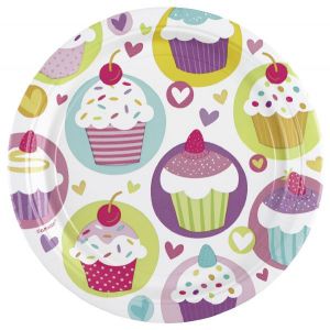 Platos cupcake 23 cm 8 und