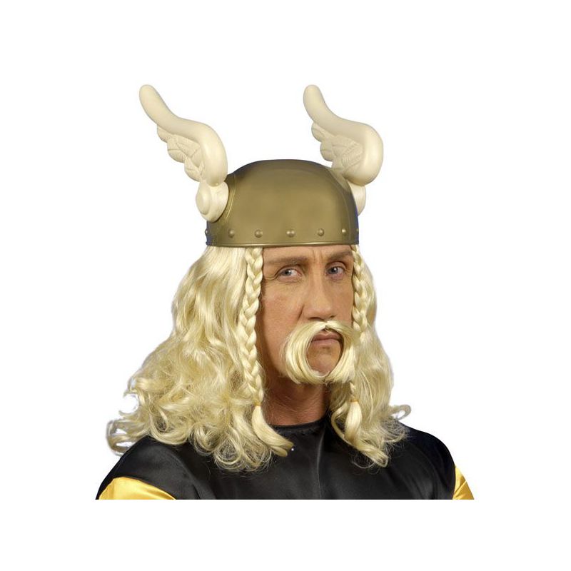 Peluca Vikingo Rubia Hombre