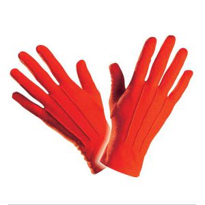 Guantes cortos rojos