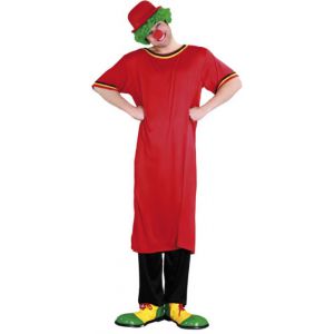 Disfraz payaso camisa roja adulto