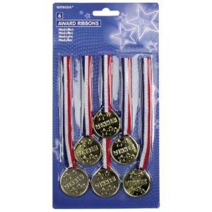 Medallas pack 6 unidades