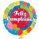 Globo helio feliz cumpleaños circulo