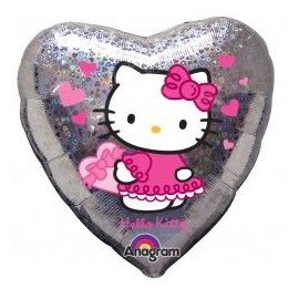 Globo helio hello kitty corazon