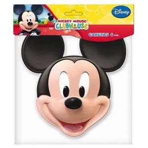 Caretas mickey caron 6 unid