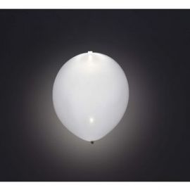 Globos con luz led 5 unidades blancos