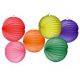 Farolillos colores lisos pack 6 surt