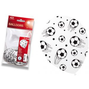 Globos fútbol pack 6 unidades