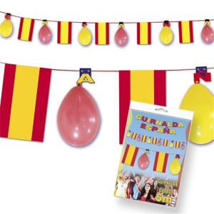 Guirnalda españa con globos