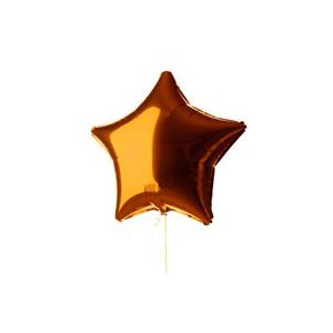 Globo helio estrella naranja