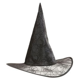 Sombrero bruja gliter negro