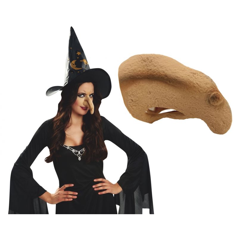 BinaryABC Nariz de disfraz de bruja, nariz de bruja falsa, disfraz de bruja  de Halloween, accesorios de fiesta de cosplay, 6 piezas