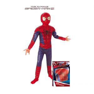 Disfraz spiderman lujo caja infantil musculoso