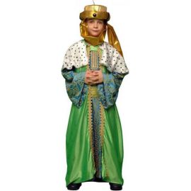 Disfraz rey mago verde infantil