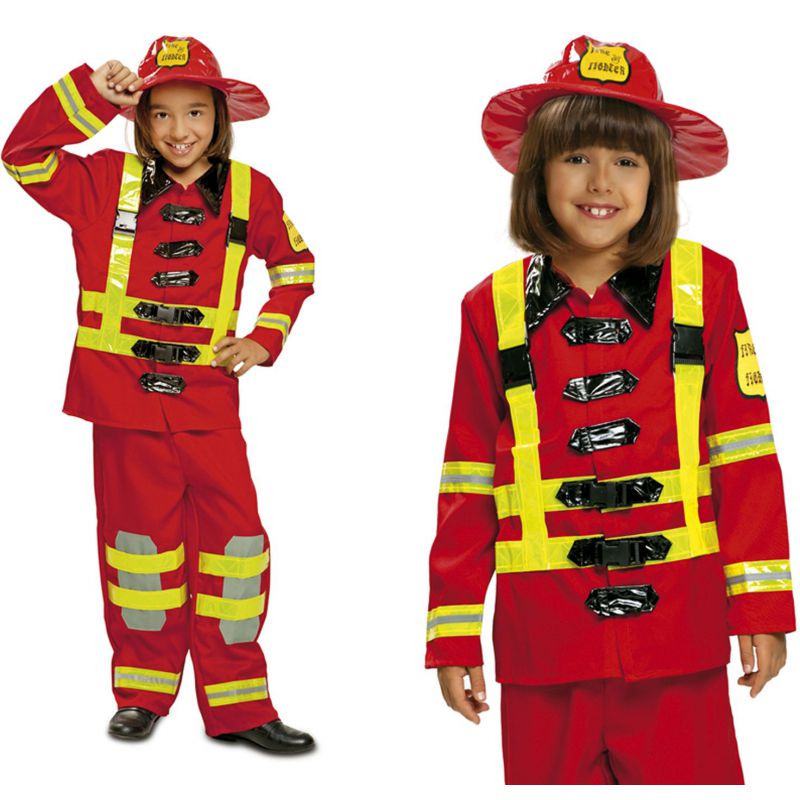 Dress Up America Casco de bombero, sombrero de bombero para adultos,  accesorio de disfraz de bombero - Talla única