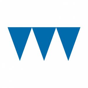 Banderin triangulo azul marino 4,5m