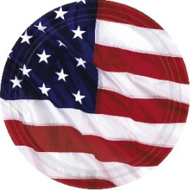 Platos bandera americana 8 und
