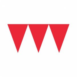 Banderin triangulo rojo 4,5 m