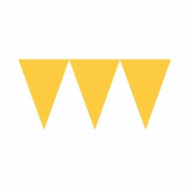 Banderin triangulo amarillo 4,5m