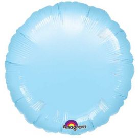 Globo helio circulo azul pastel