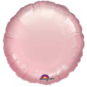 Globo helio circulo rosa pastel