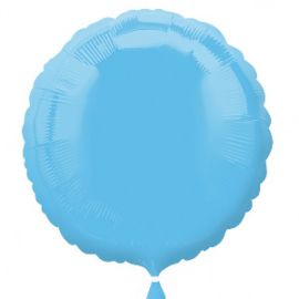 Globo helio circulo azul claro