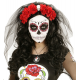 Velo catrina rosas rojas