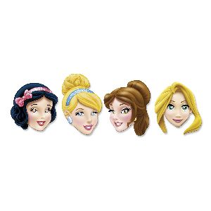 Caretas princesas pack 4 unidades