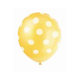 Globos lunares amarillo limon 8und