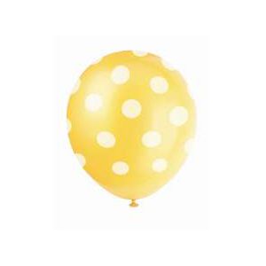 Globos lunares amarillo limon 8und