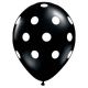 Globos lunares negro pack 8 und