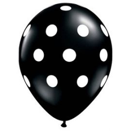 Globos lunares negro pack 8 und