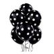 Globos lunares negro pack 8 und