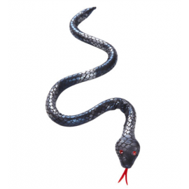 Serpiente negra moldeable 80cm