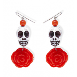 Pendientes calavera catrina