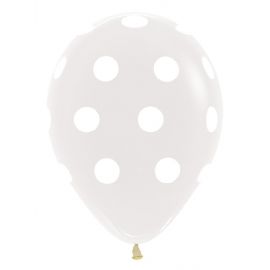 Globos transparentes lunares blancos