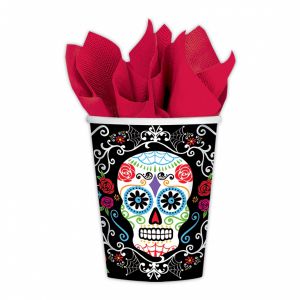 Vasos dia de los muertos 18 und