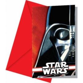 Invitaciones star wars pack 6 und