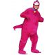 Disfraz dinosaurio rosa adulto