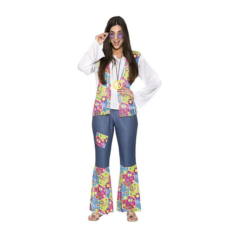 Disfraz hippie mujer campana Barullo.com