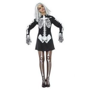 Disfraz esqueleto chica