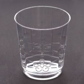 Vasos efecto cristal trasnparentes 8und