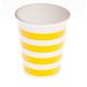 Vasos lineas amarillas 10 und