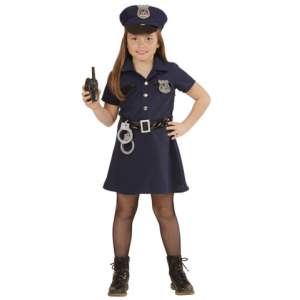 Disfraz policia niña con esposas