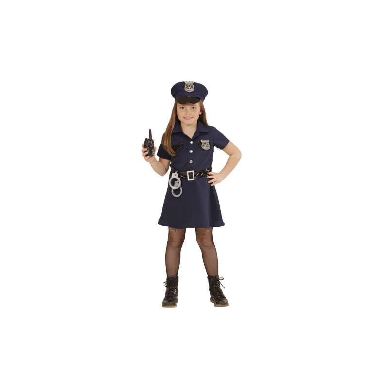Circunferencia Sucio Melbourne Disfraz policia niña con esposas - Barullo.com