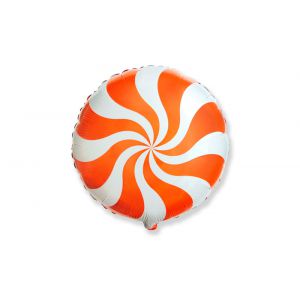 Globo helio caramelo naranja