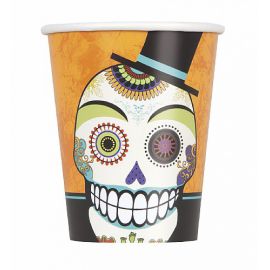 Vasos dia de los muertos diver 8 und