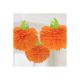 Pom pom decoracion calabaza pack 3 und