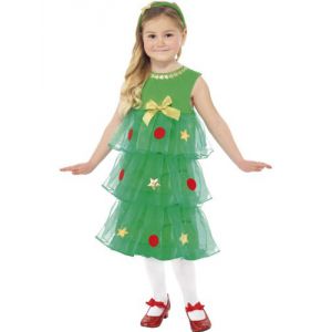 disfraz árbol de navidad niña